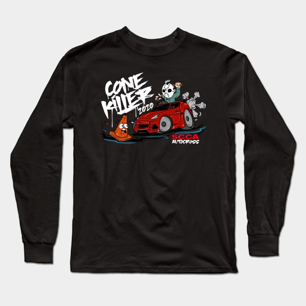 CONE KILLER SCCA Long Sleeve T-Shirt by PaperMoonTattooCo